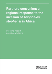 Image: Partners convening: a regional response to the invasion of Anopheles stephensi in Africa: meeting report, 8–10 March 2023